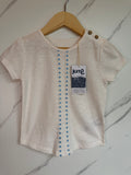 Kite White & Blue Daisies T-Shirt Age 2 Years