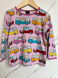 Villervalla Pink Campervan Long-Sleeved Top Age 3-4 Years