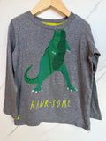 Joules Grey RawrSome Long-Sleeved Top Age 5-6 Years