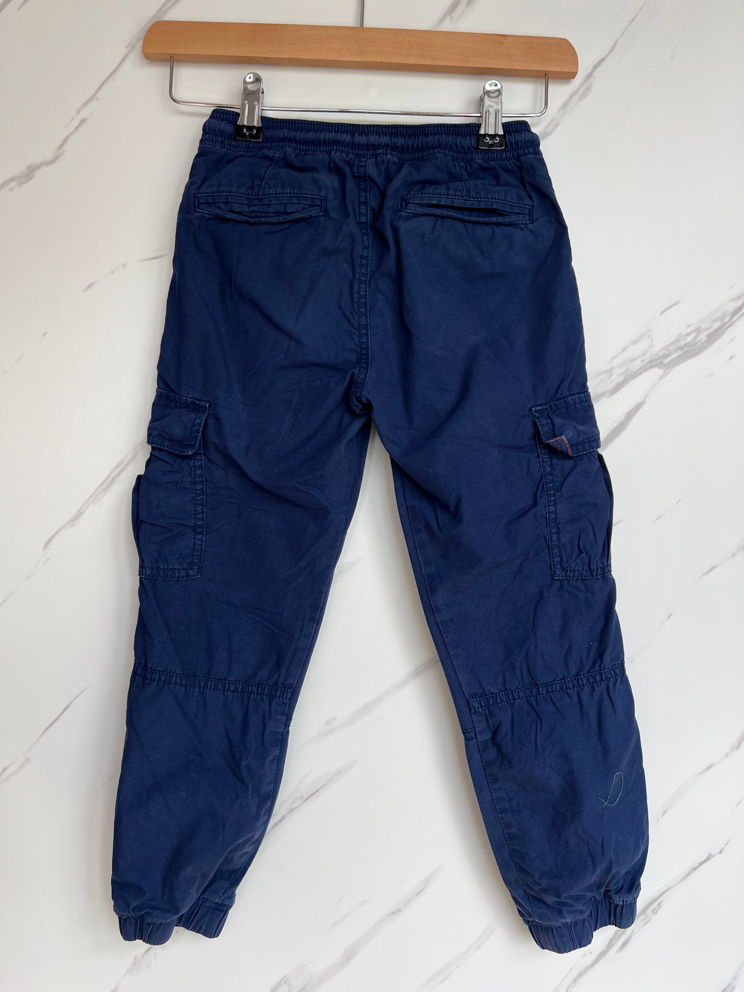 Boden Blue Lined Cargo Trousers Age 6 Years