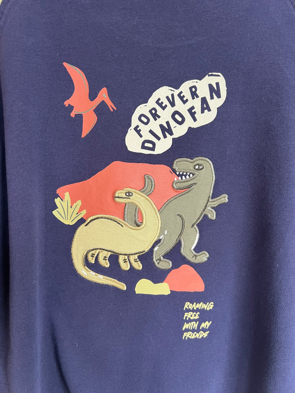 John Lewis "Dinofan" Long-Sleeved Top Age 9-10 Years