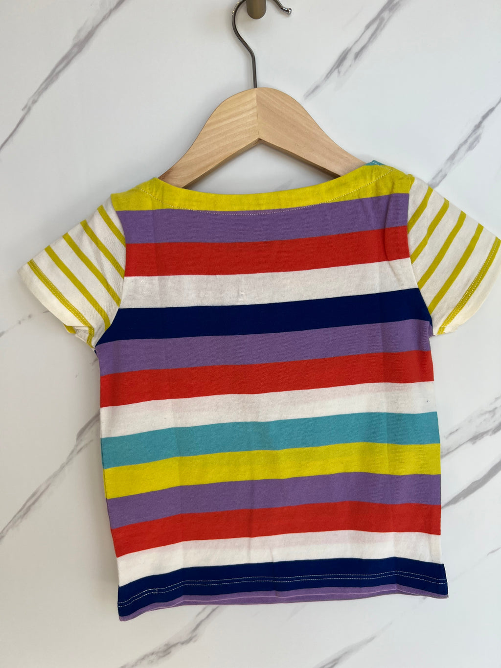 Boden Rainbow Striped T-Shirt Age 2-3 Years