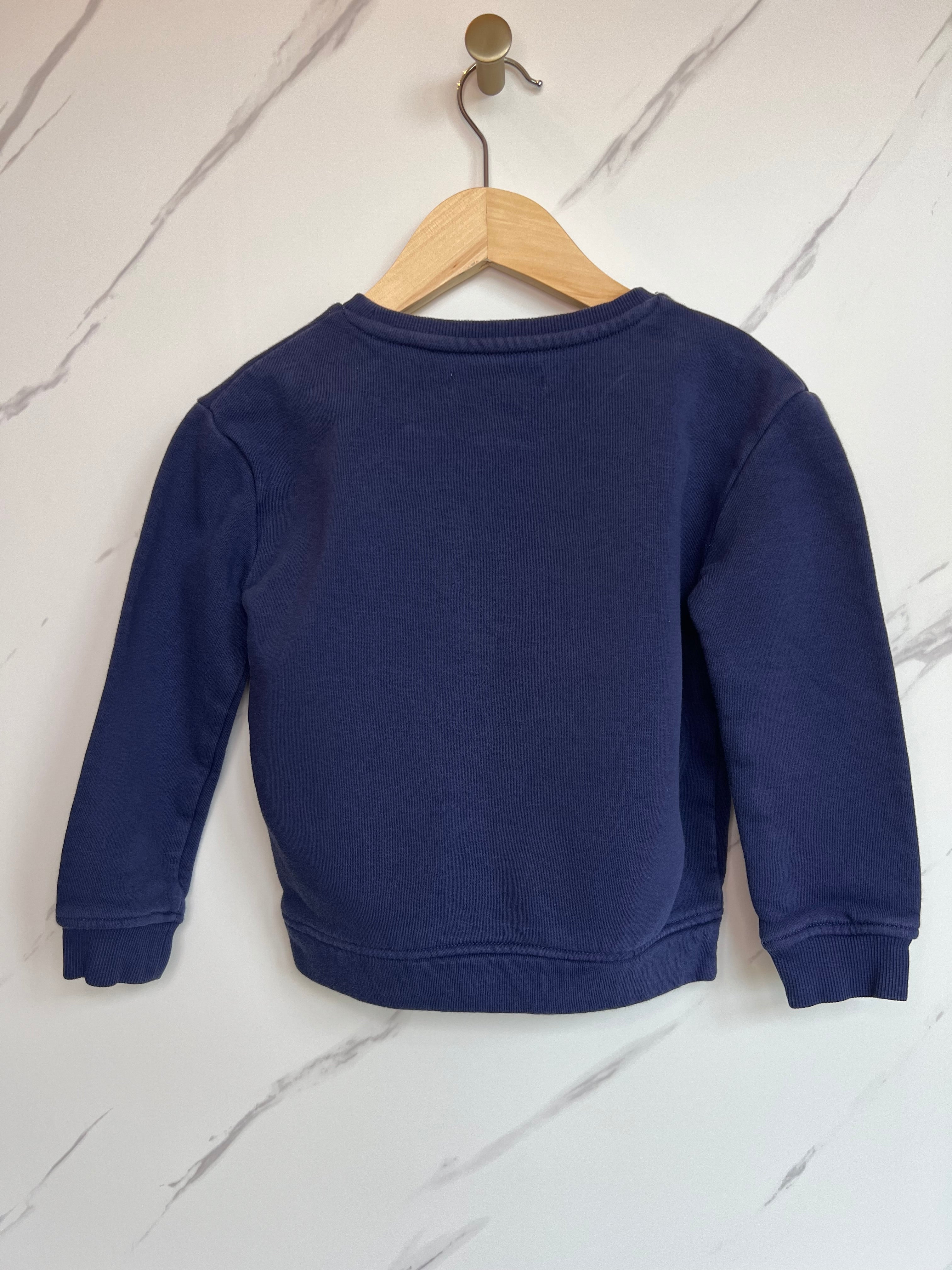 M&S Navy Sweatshirt Age 4-5 Years