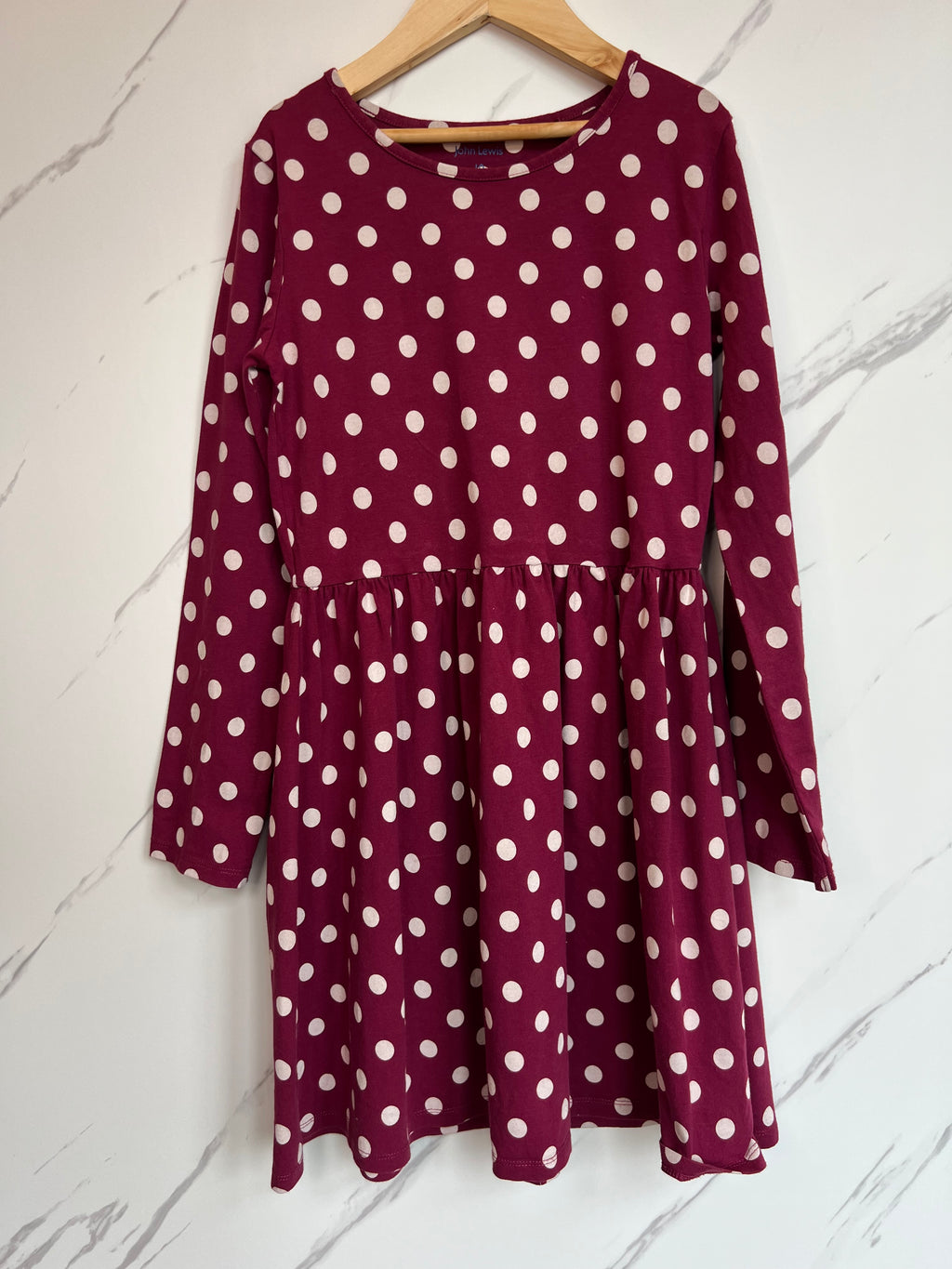 John Lewis Polka Dot Dress Age 10 Years