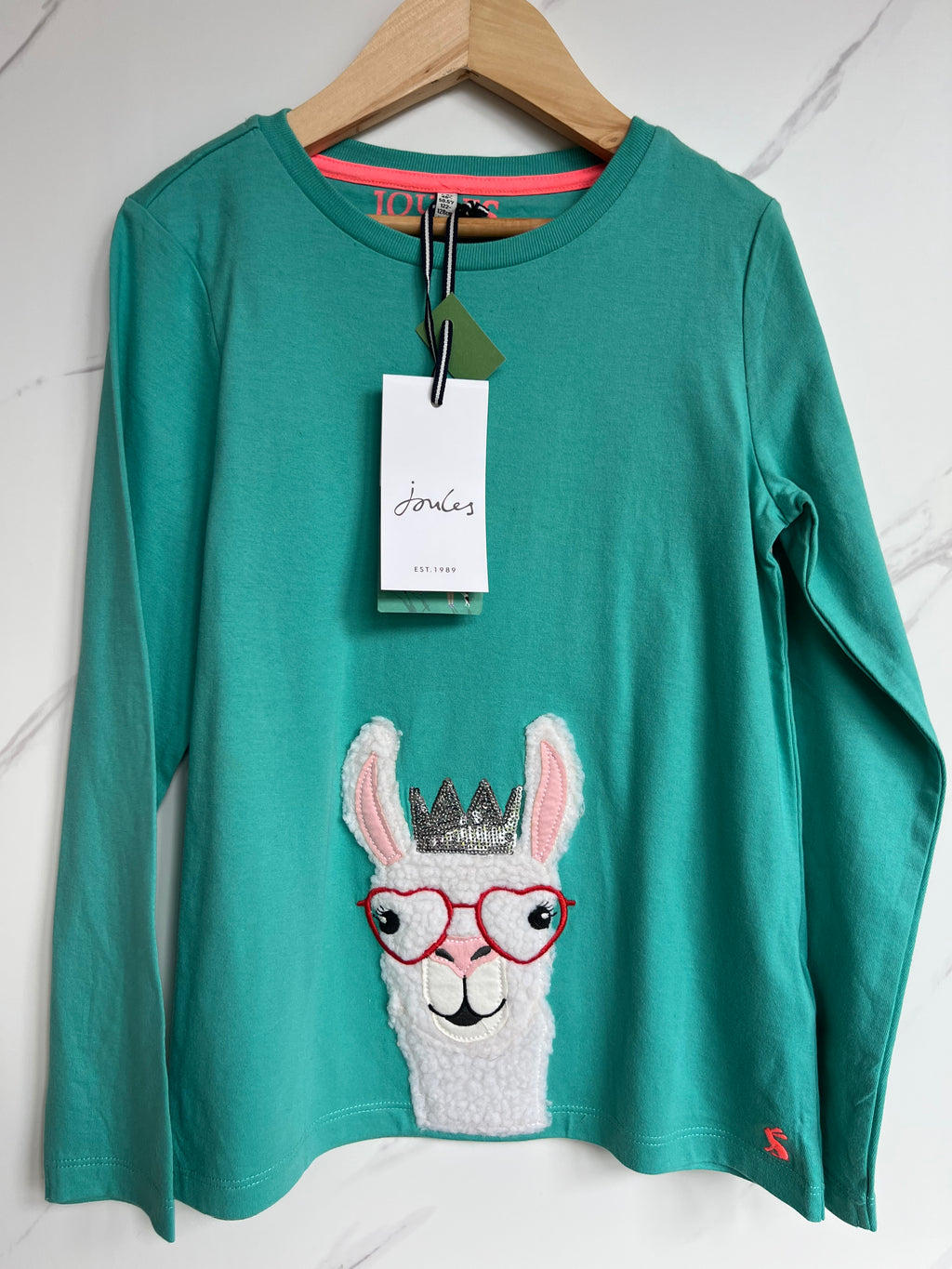 Joules Llama Long-Sleeved T-Shirt Age 7-8 Years