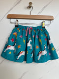 Frugi Blue Prancing Unicorns Skirt Age 18-24 Months