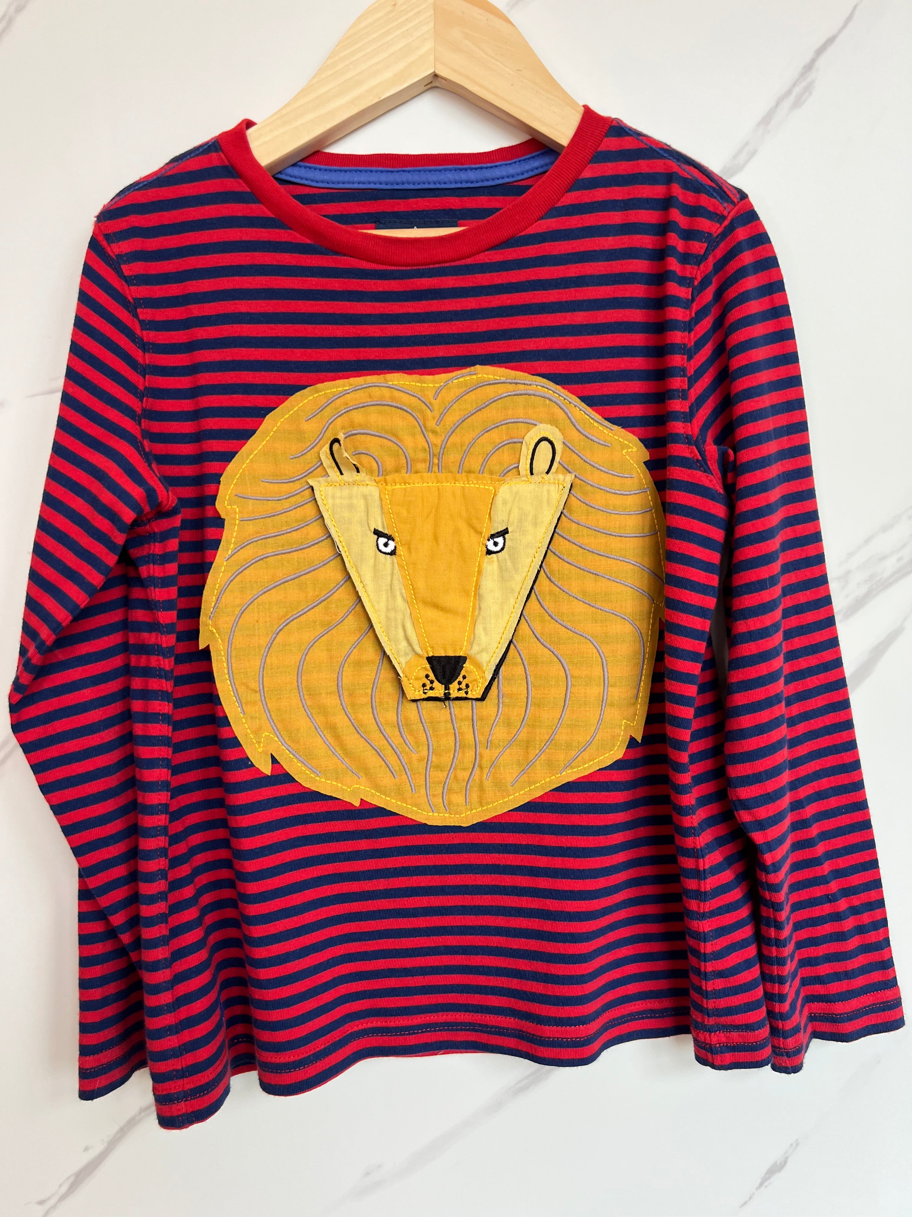 Joules Striped Lion Long-Sleeved Top Age 5-6 Years