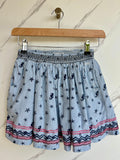 Fatface Blue & Coral Sea Creatures Skirt Age 9 years