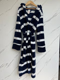 Boden Navy & White Striped Dressing Gown Age 8-9 Years