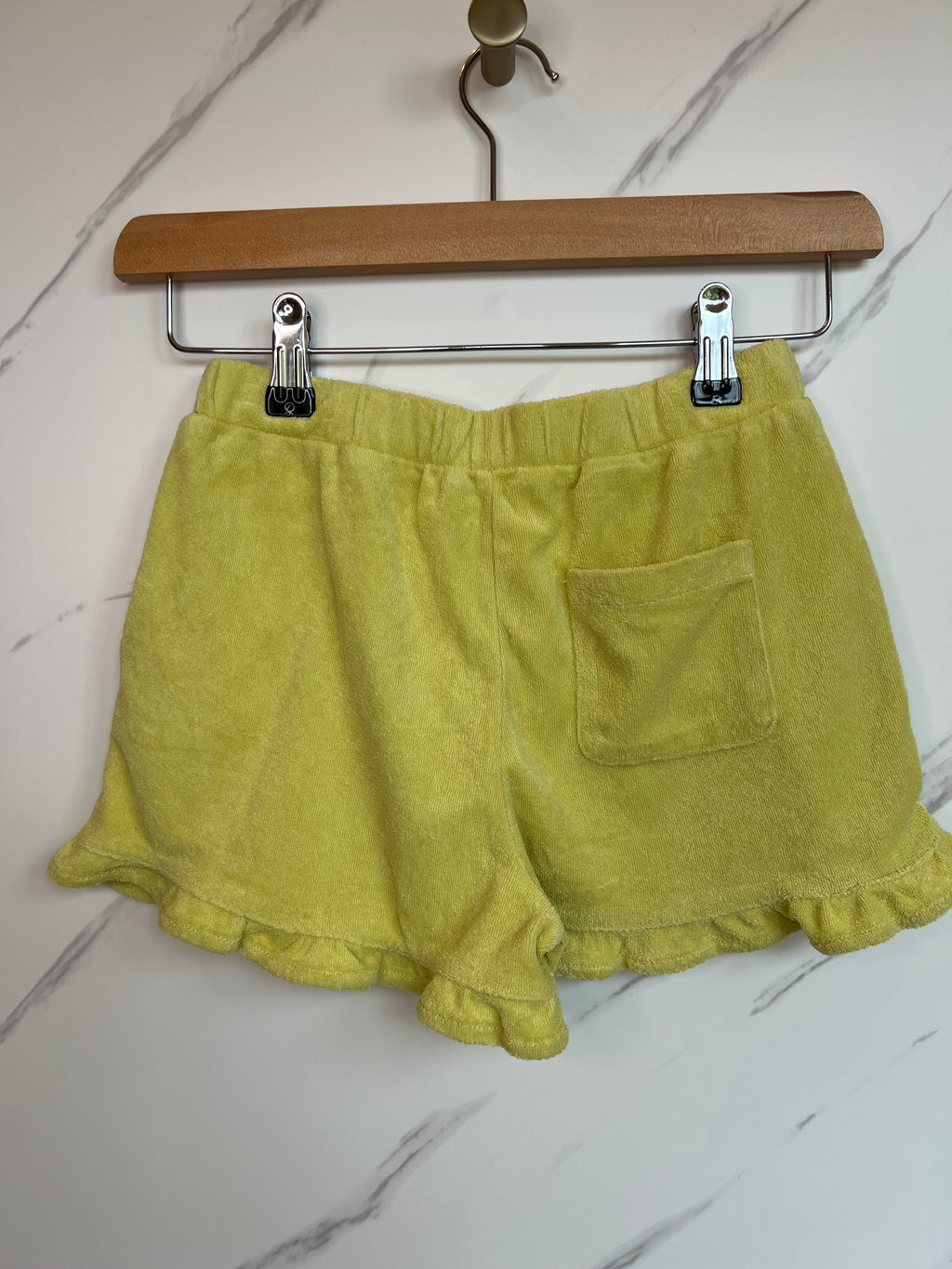 Boden Yellow Towelling Beach Shorts Age 9 Years