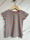 Frugi Rainbow Striped T-Shirt Age 2-3 Years