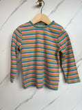 Frugi Fine Rainbow Stripe Long-Sleeved Top Age 2-3 Years