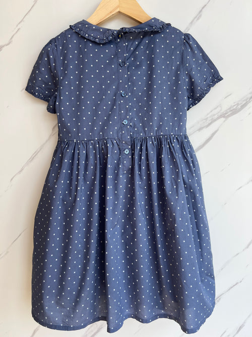 Boden Blue Collared Dress Age 7-8 Years