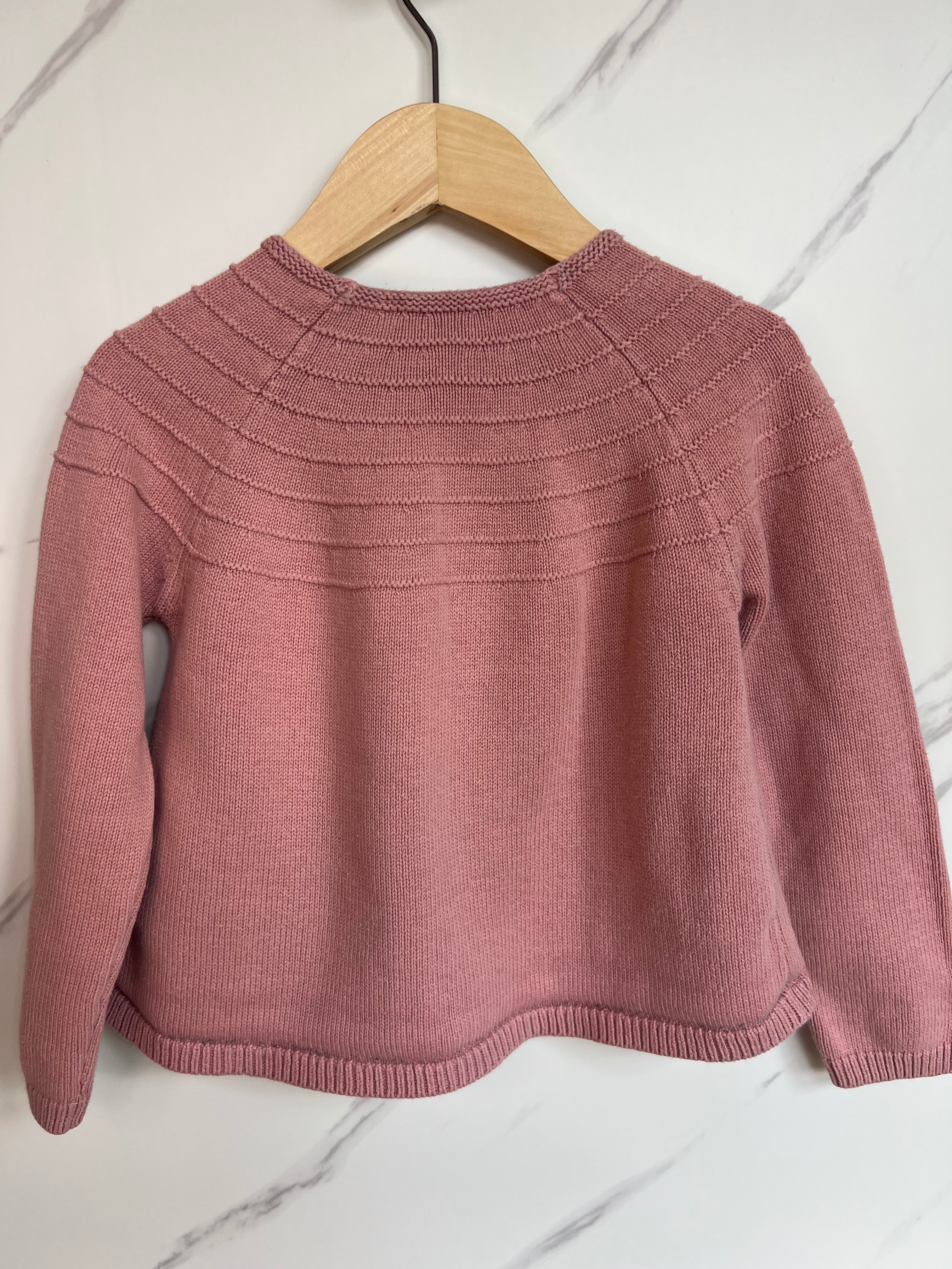 M&S Dusky Pink Cardigan Age 4-5 Years
