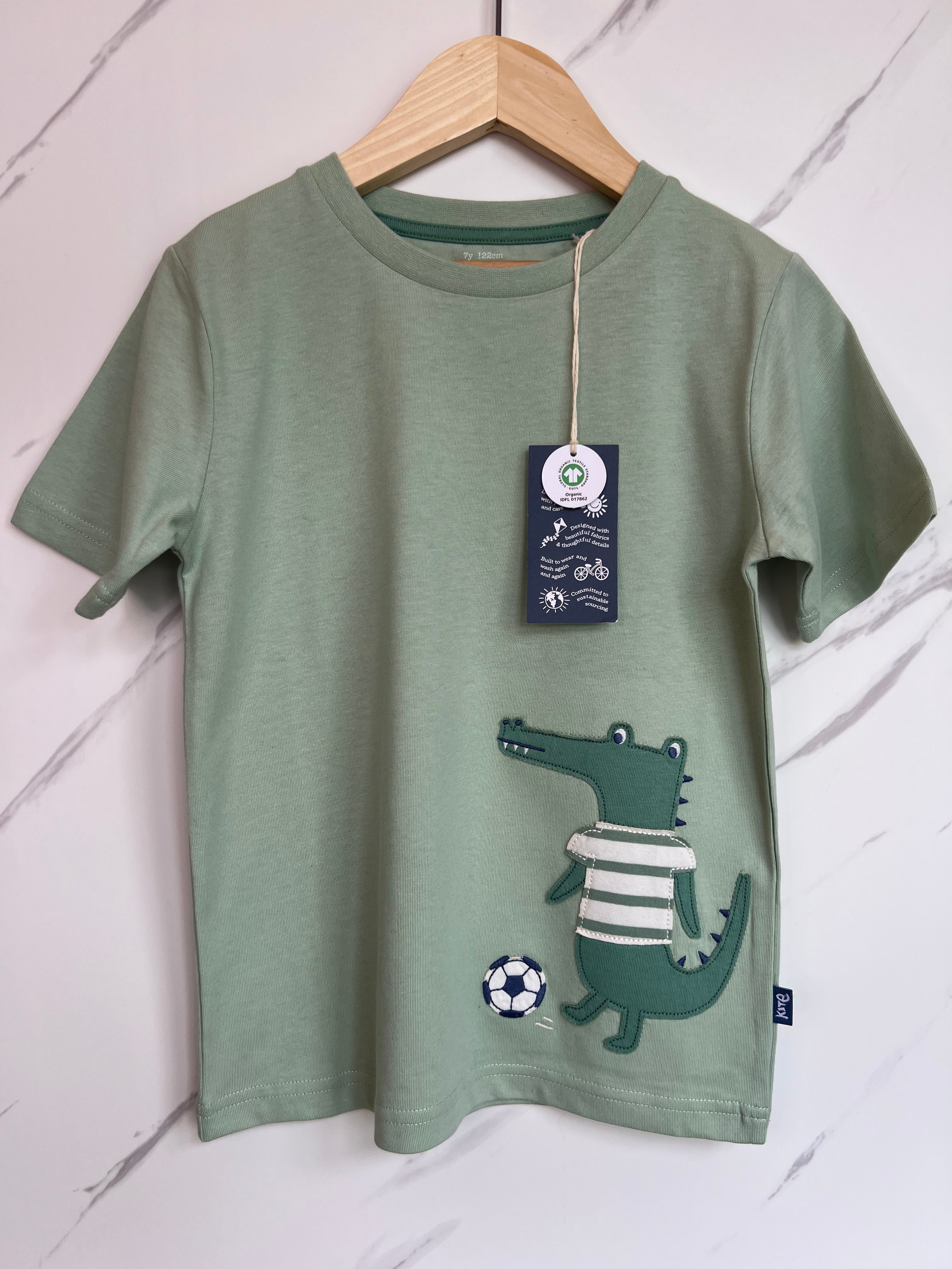 Kite Crocodile Football T-Shirt Age 7 Years