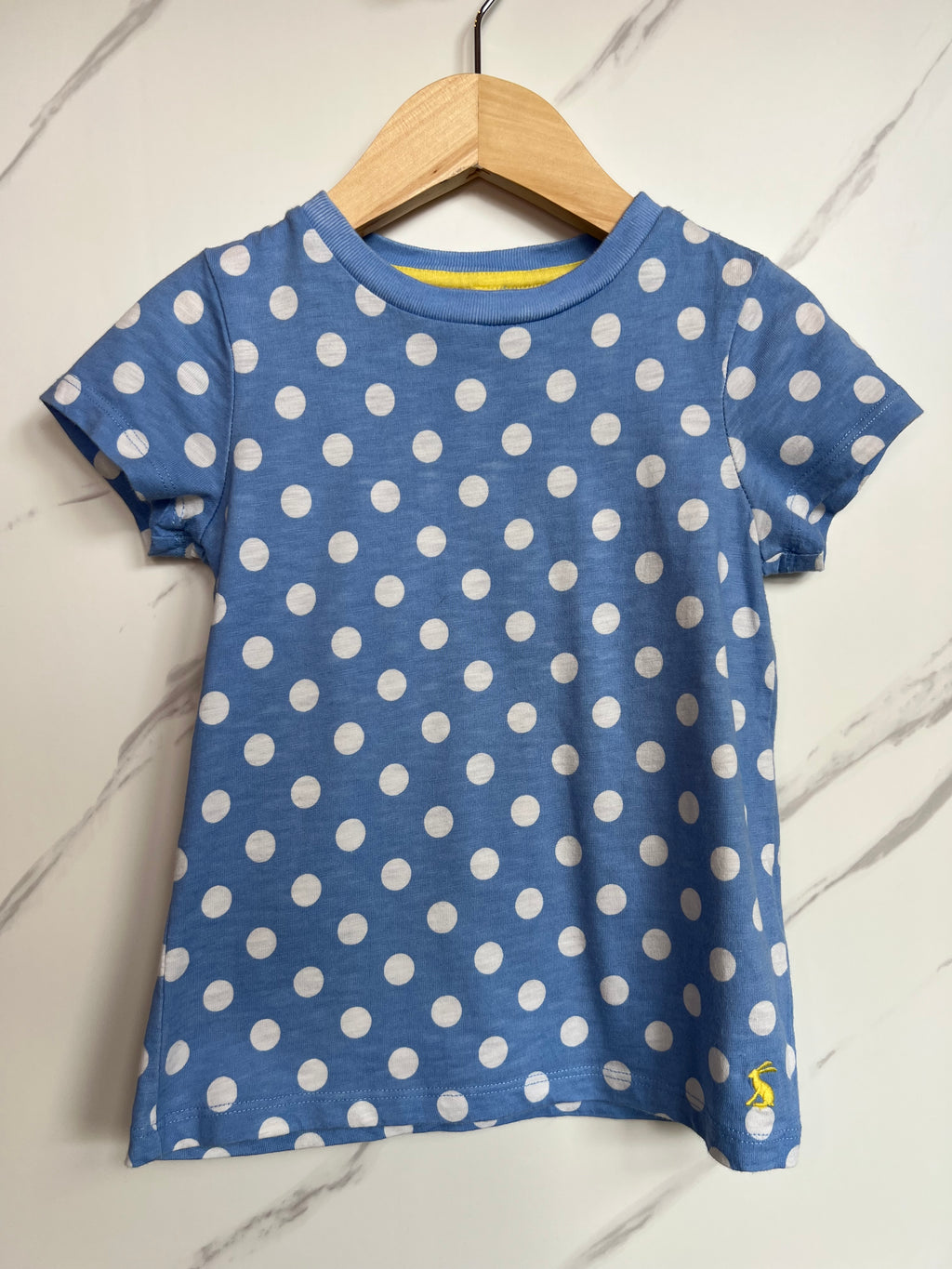 Joules Blue Polka Dot T-Shirt Age 5 Years