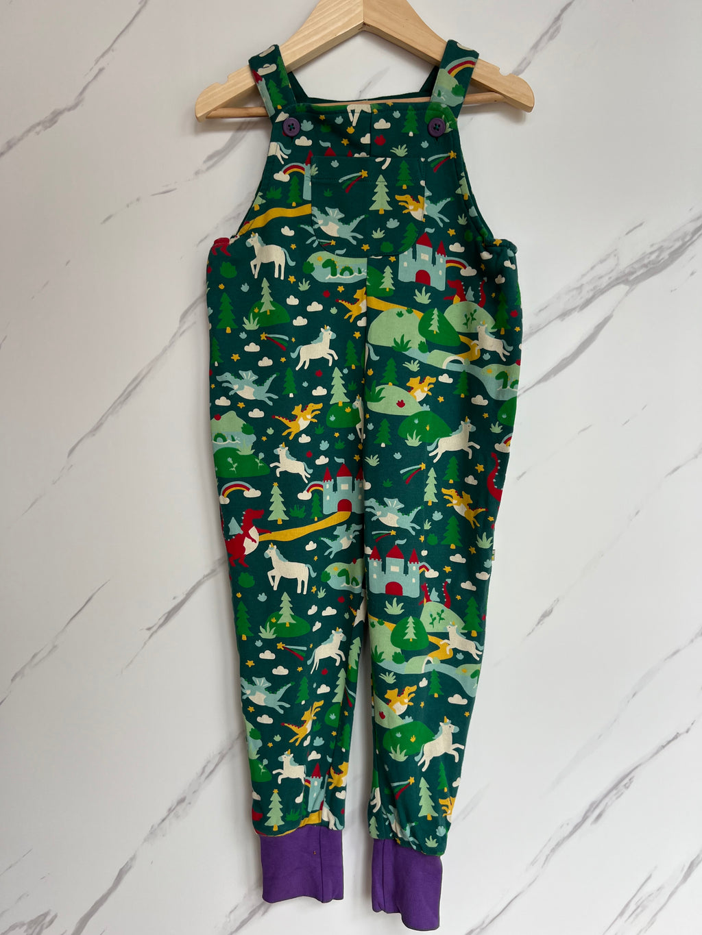 Frugi Green Fairytale Dungarees Age 2-3 Years