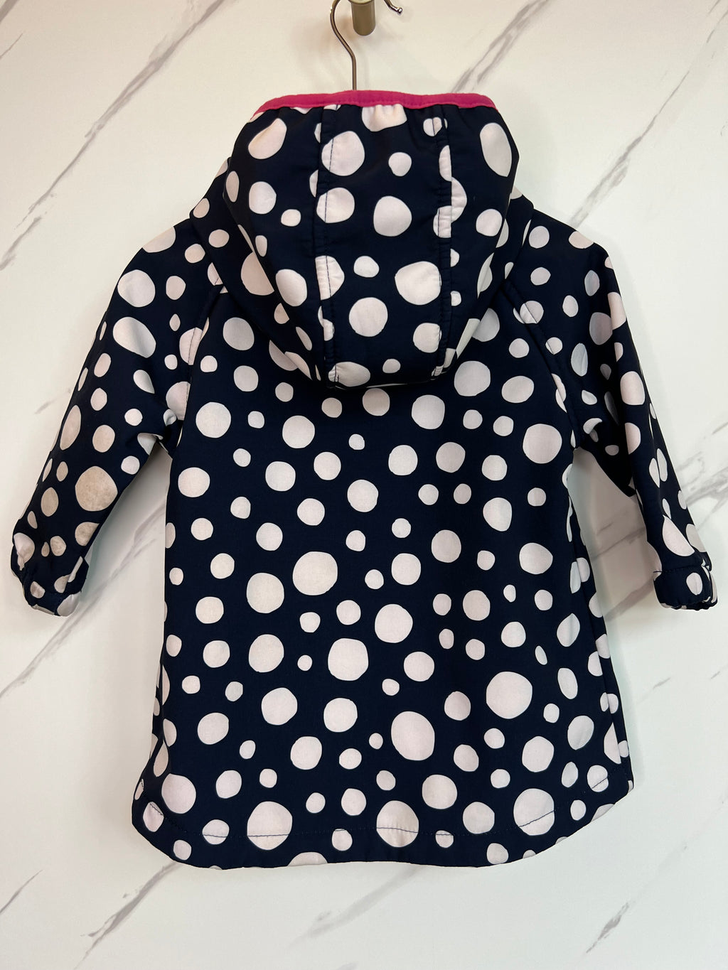 Hatley Navy Polka Dot Raincoat Age 2 Years