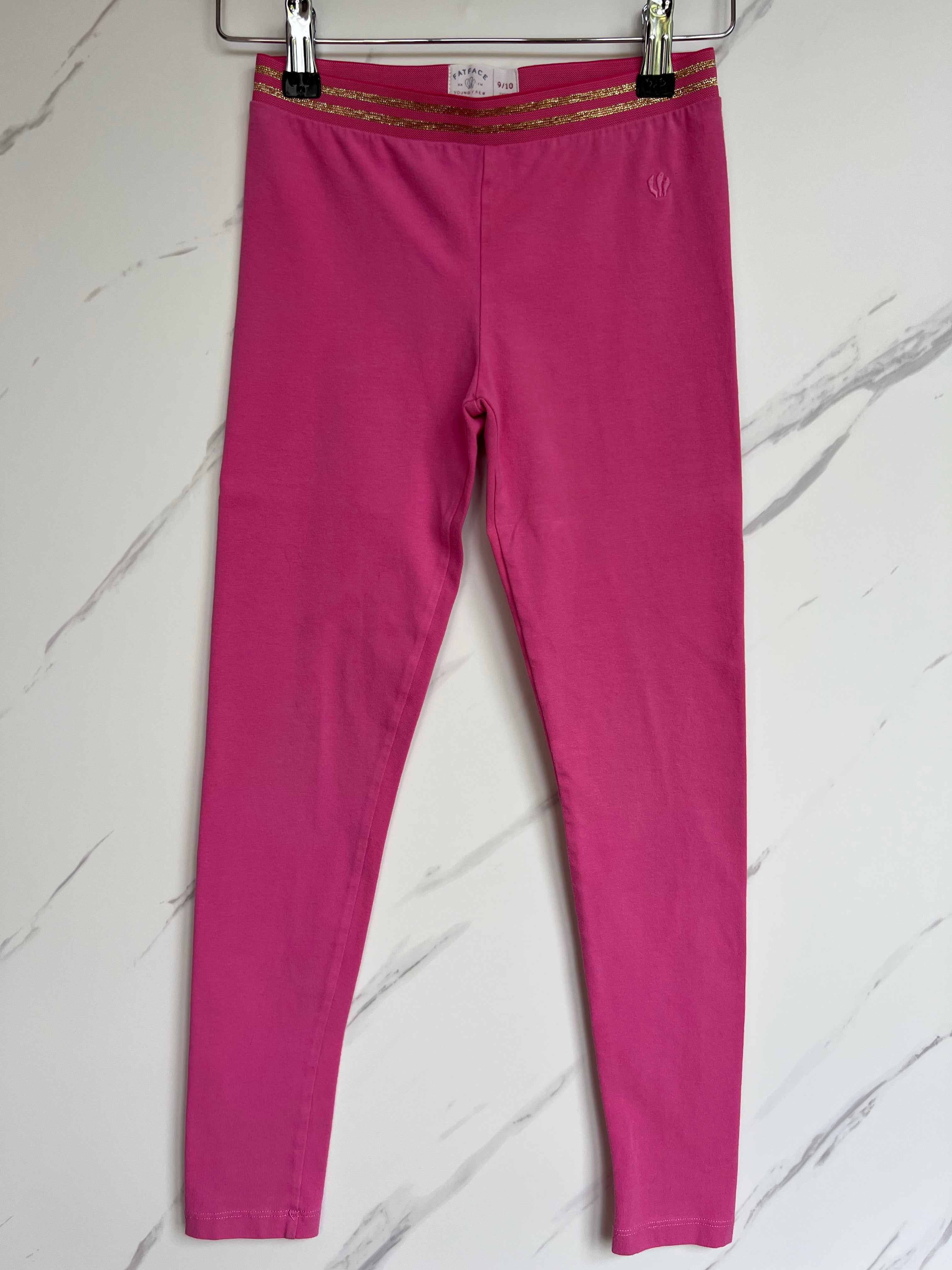 Fatface Pink Leggings Age 9-10 Years
