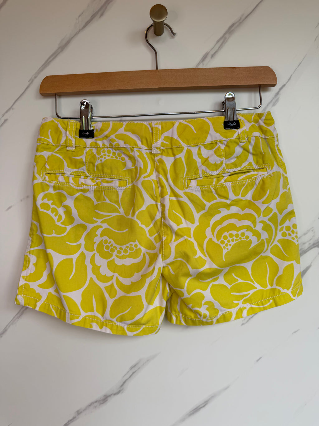Boden White & Yellow Shorts Age 12 Years