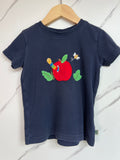 Frugi Navy National Trust Red Apple T-Shirt Age 4-5 Years *