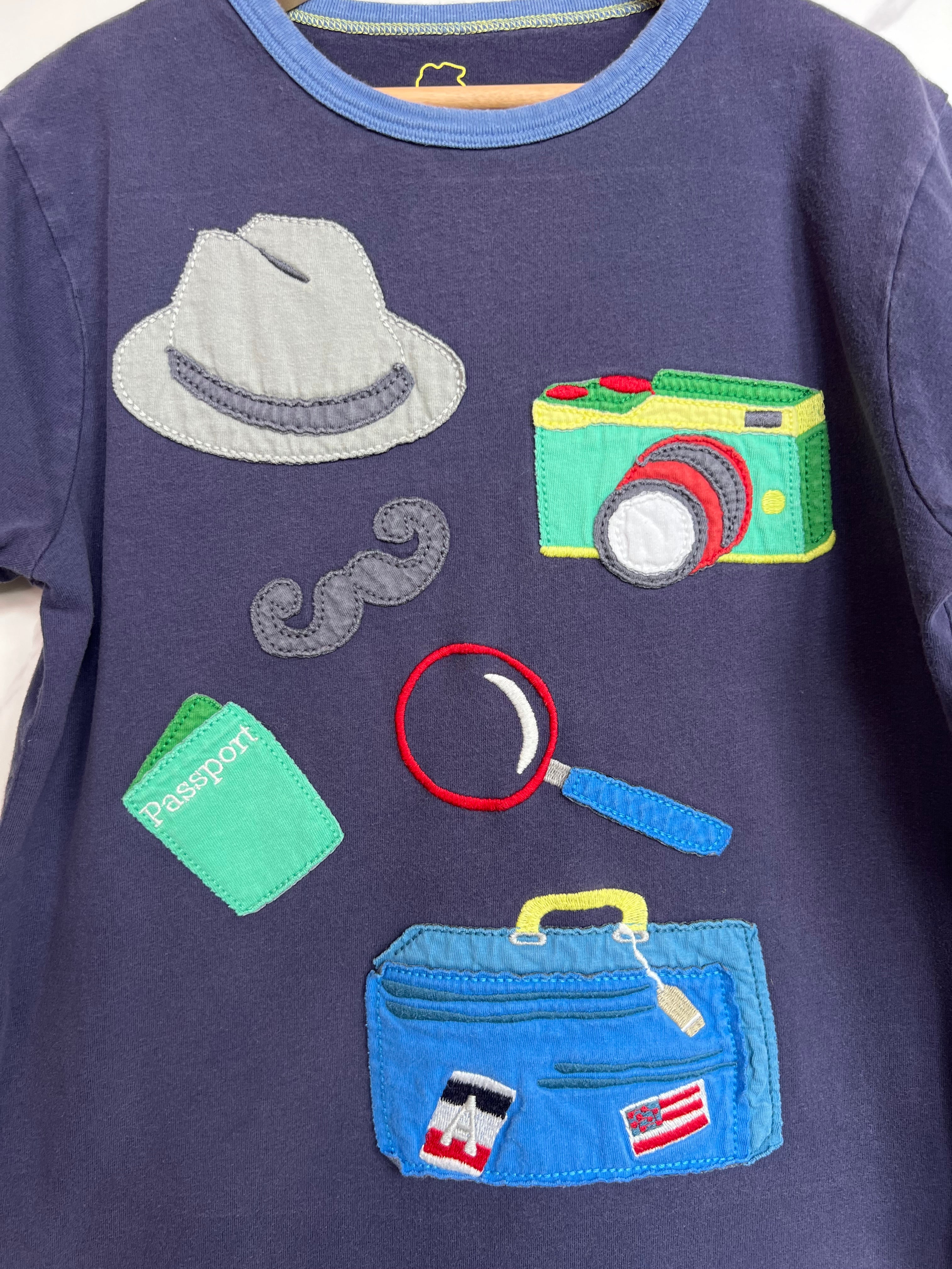 Boden Navy Explorers Design T-Shirt Age 9-10 Years
