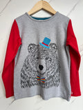 Piccalilly Top Hat Bear Long-Sleeved Top Age 7-8 Years