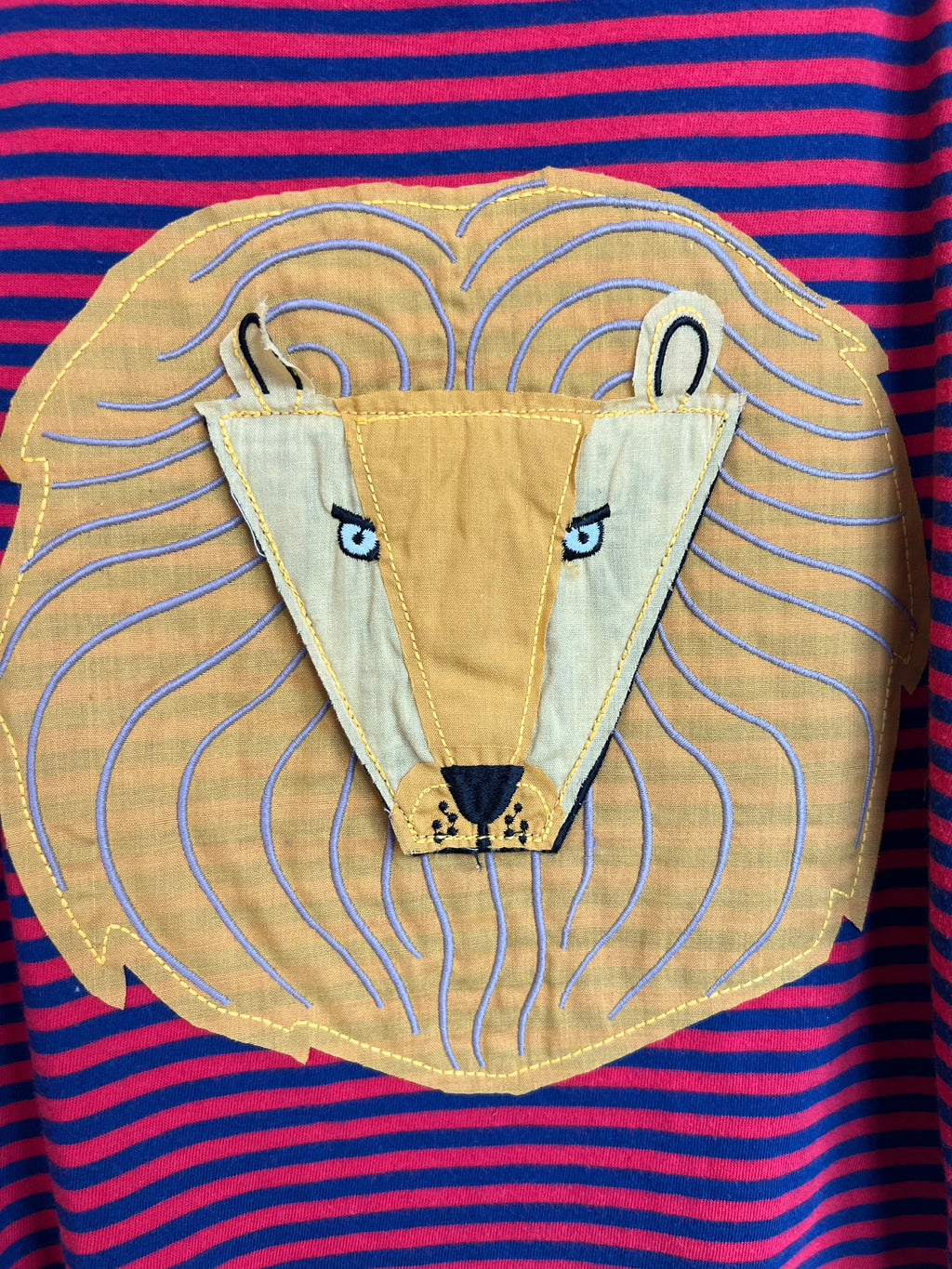 Joules Striped Lion Long-Sleeved Top Age 5-6 Years