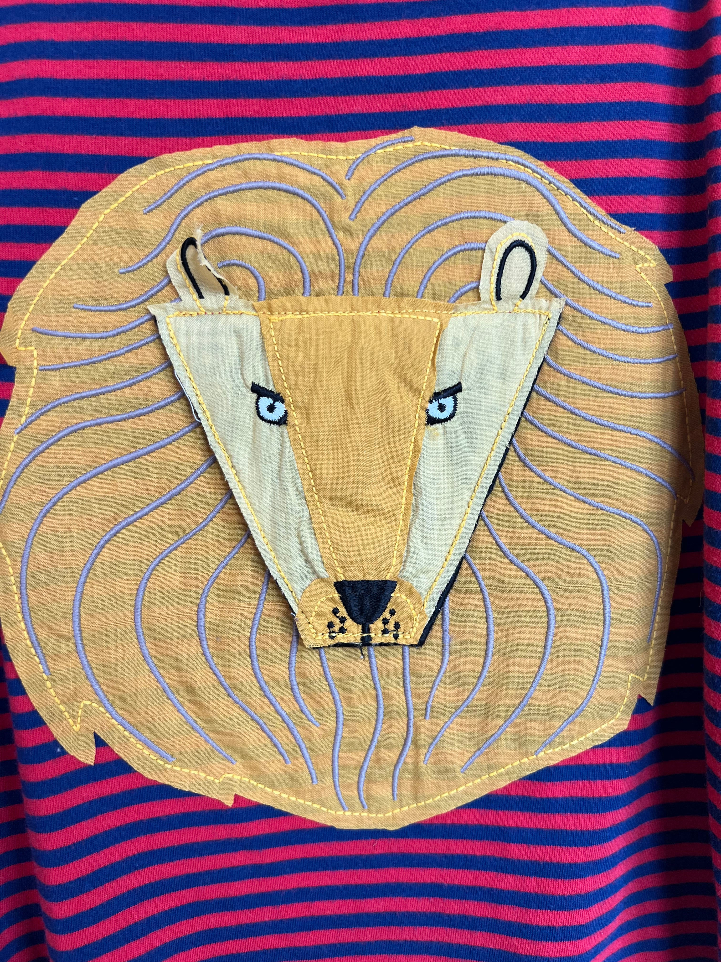 Joules Striped Lion Long-Sleeved Top Age 5-6 Years