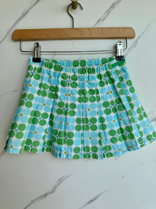 Boden Green and Blue Retro Skirt Age 3-4 Years