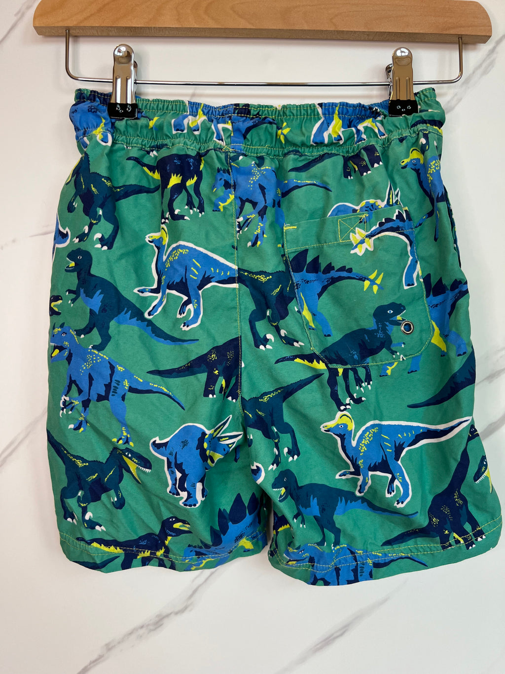 John Lewis Green Dino Swim Shorts Age 9 Years