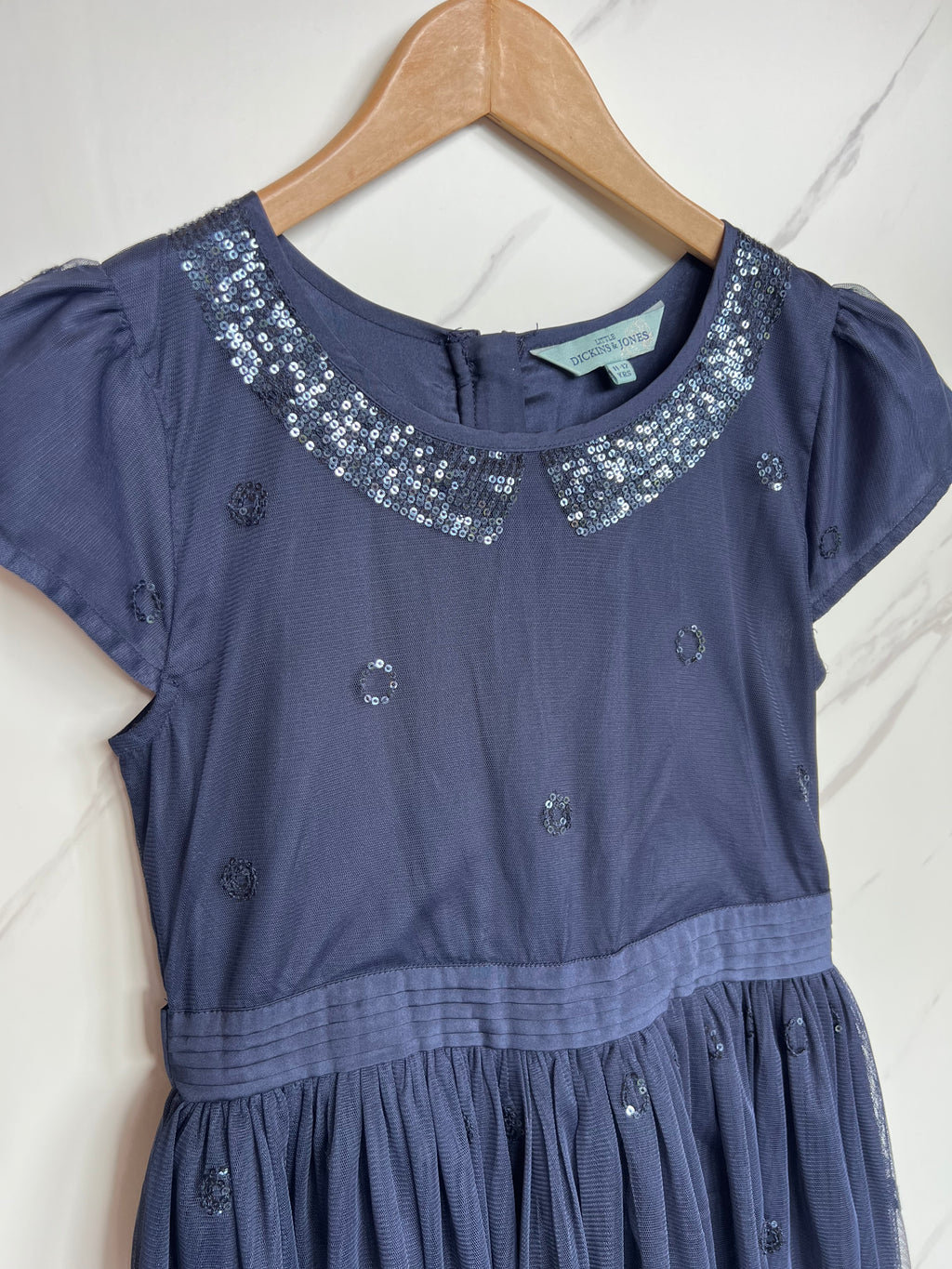 Dickins & Jones Navy Party Dress Age 11-12 Years