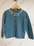 M&S Blue Embroidered Cardigan Age 2-3 Years