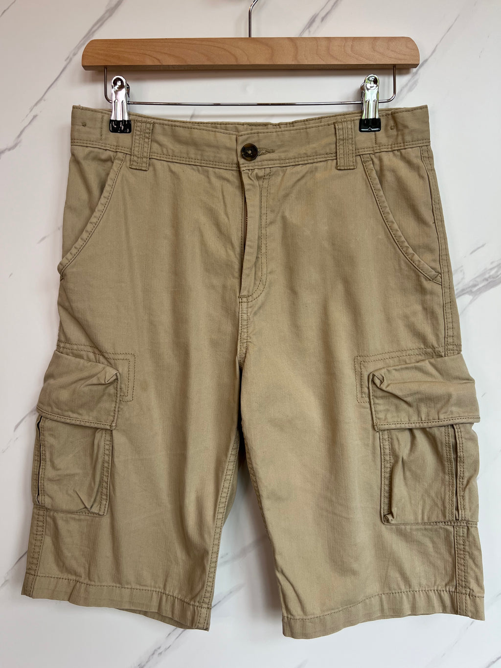 M&S Stone Cargo Shorts Age 12-13 Years