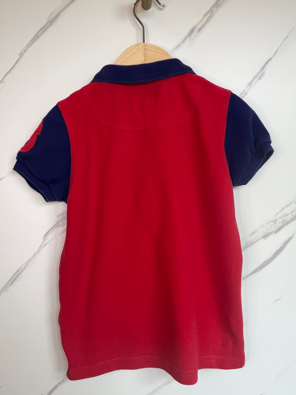Joules Red & Navy Polo Shirt Age 5 Years