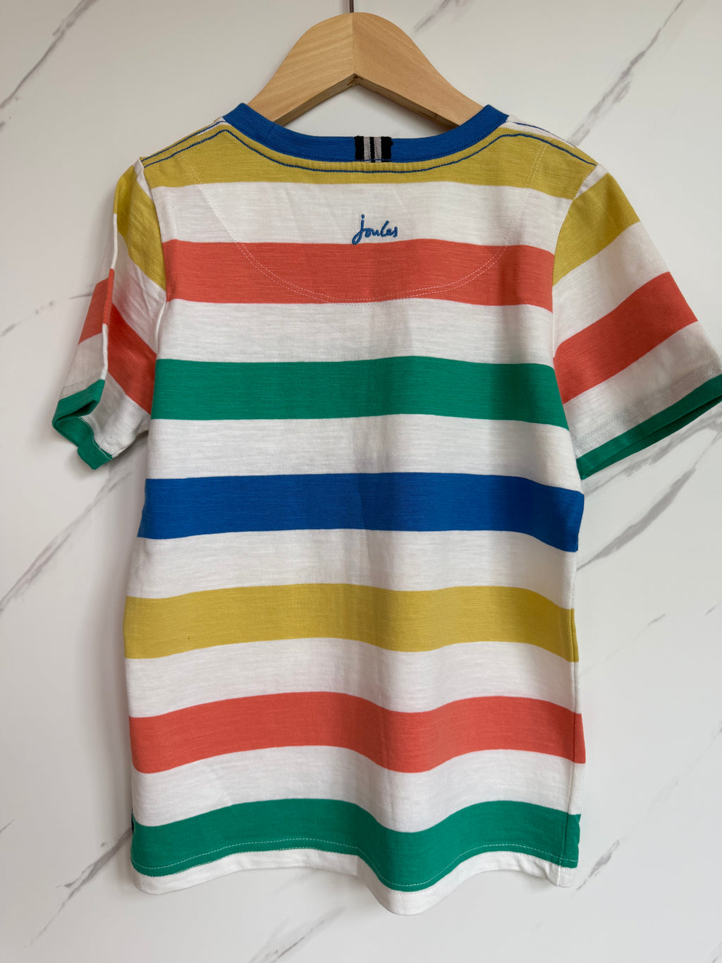 Joules Coloured Striped T-Shirt Age 8 Years