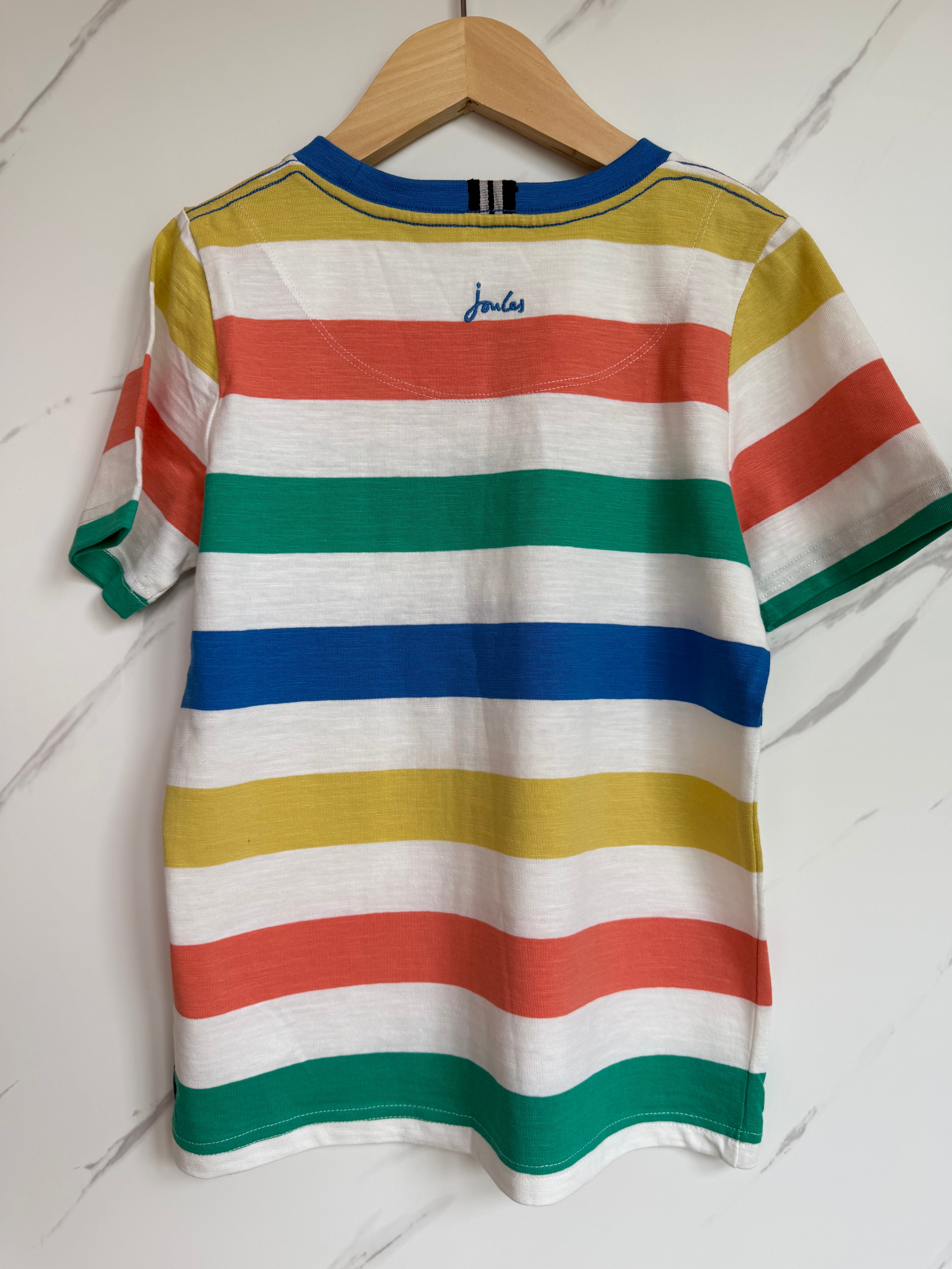 Joules Coloured Striped T-Shirt Age 8 Years