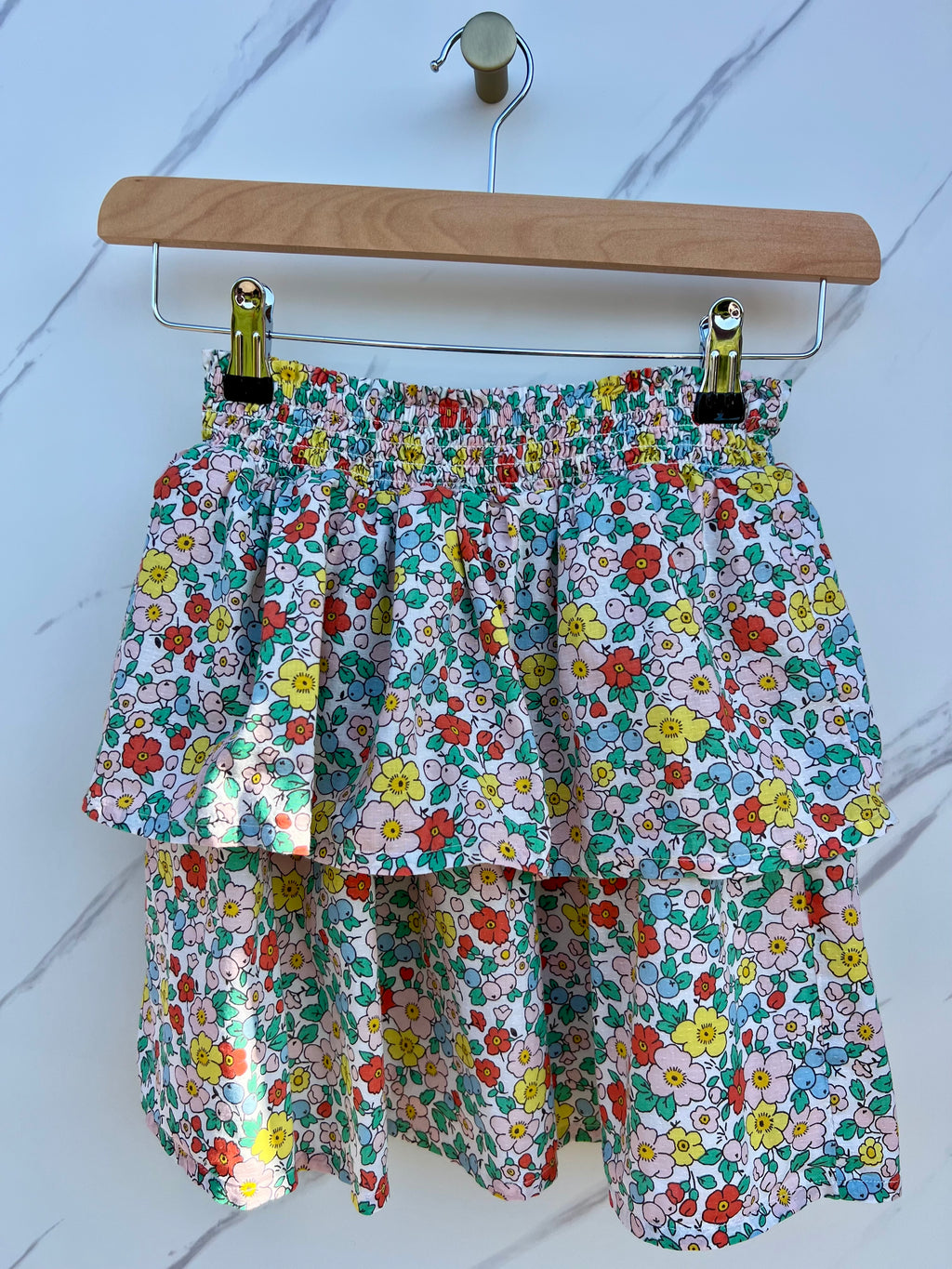 Boden Double Layered Floral Skirt Age 9-10 years