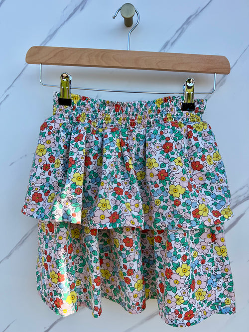 Boden Double Layered Floral Skirt Age 9-10 years