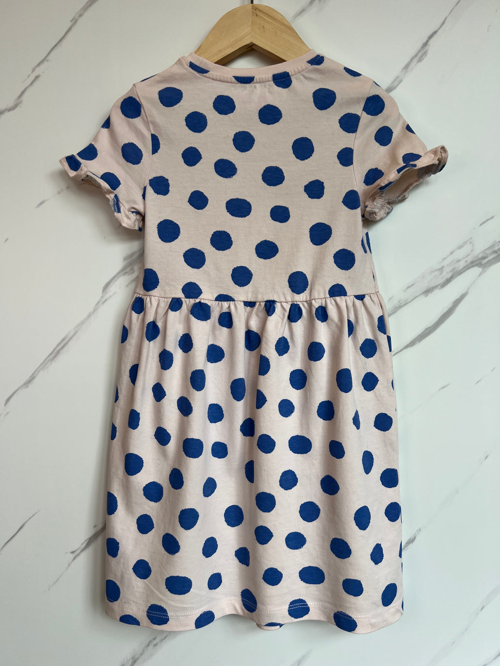 M&S Polka Dot Jersey Dress Age 5-6 Years