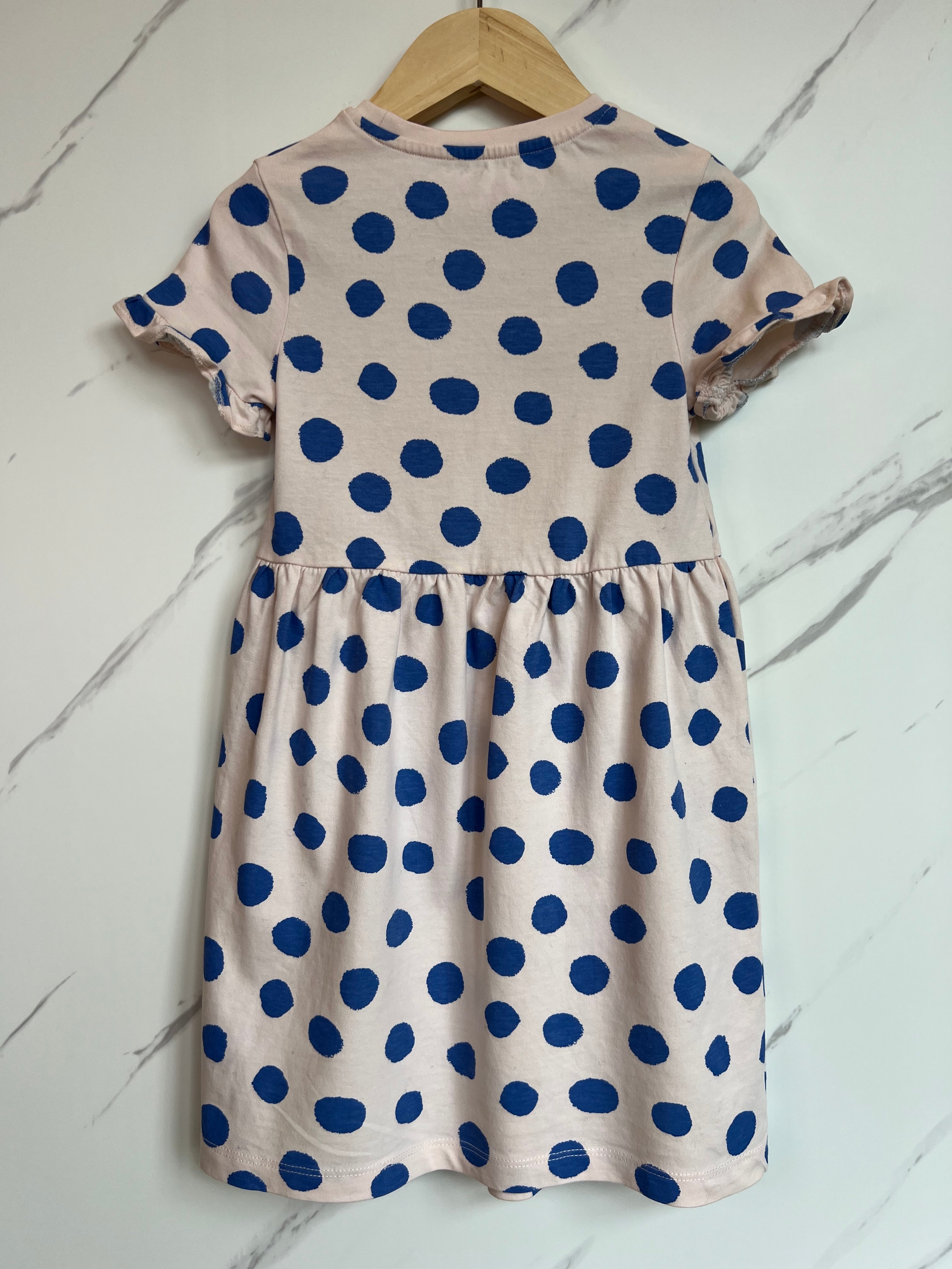 M&S Polka Dot Jersey Dress Age 5-6 Years