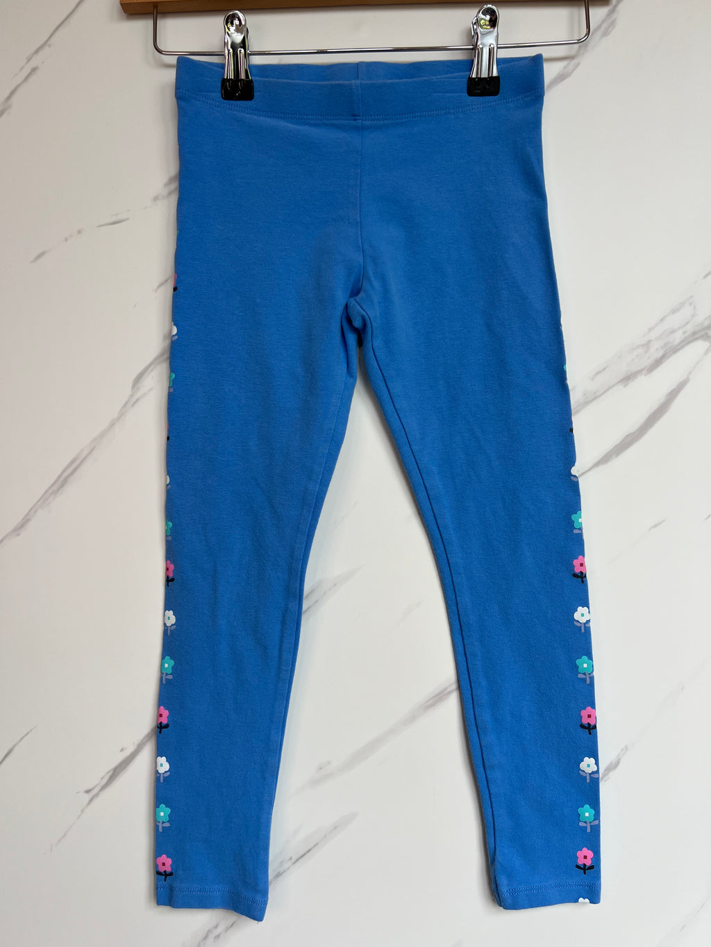 M&S Blue Leggings Age 6-7 Years