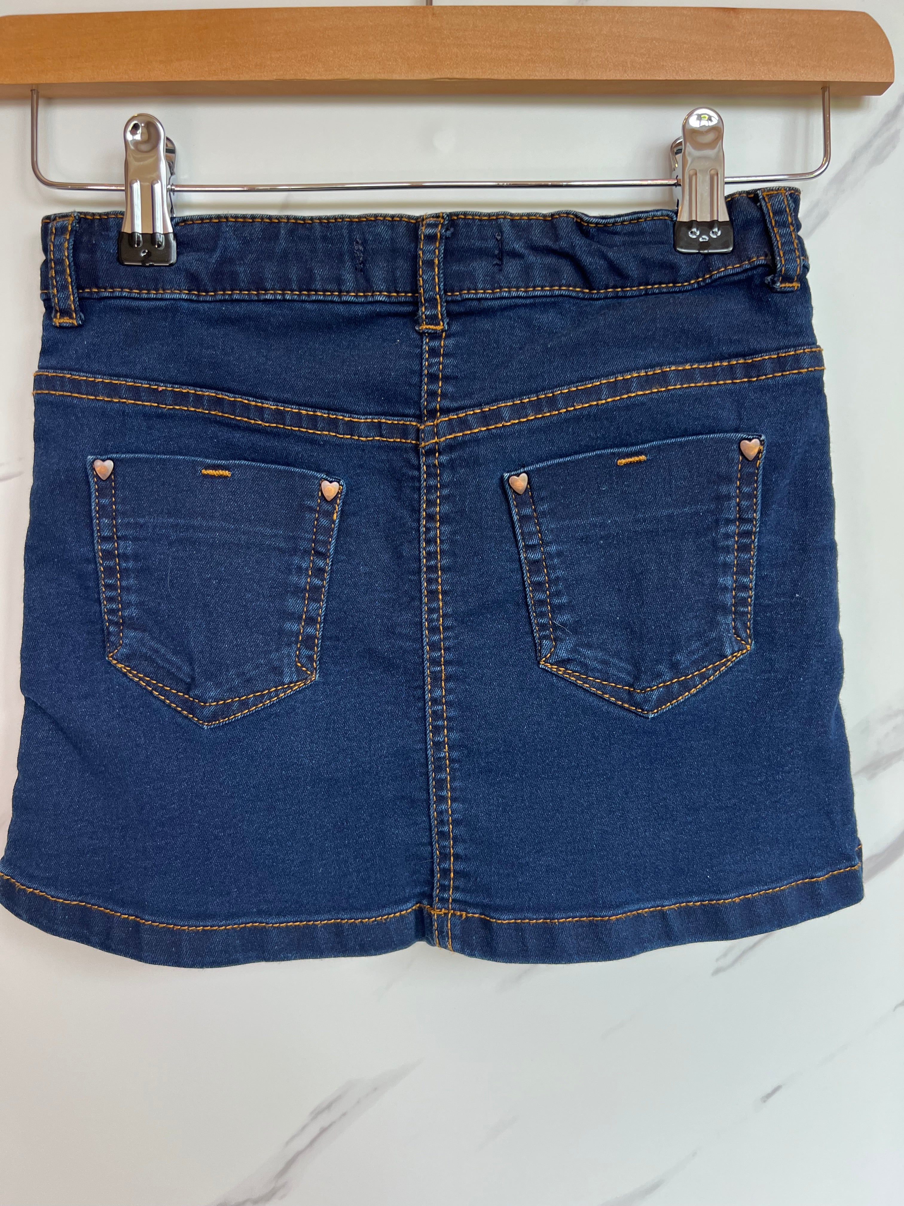 M&S Denim Skirt Age 5-6 Years