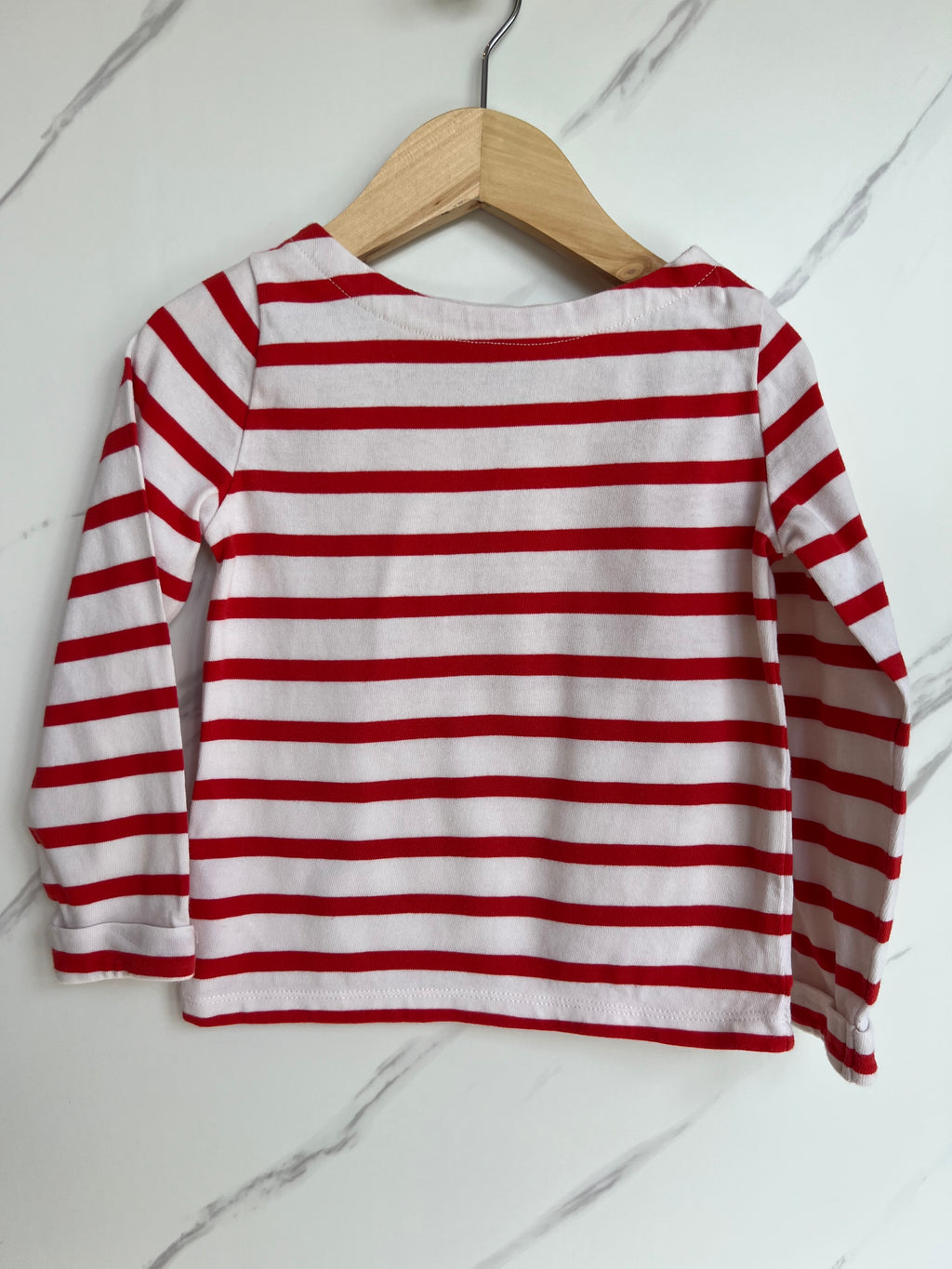 Boden Red & White Striped Top Age 2-3 Years