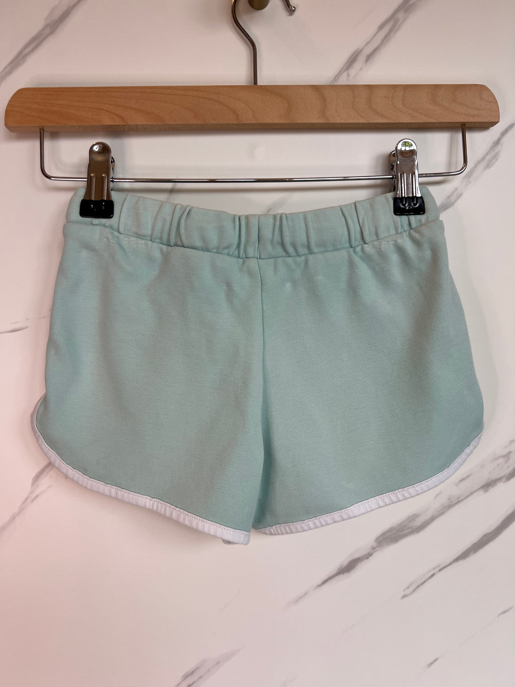 M&S Light Green Running Shorts Age 5-6 Years