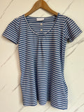 Little White Company Blue & White Striped Tunic Dress Age 9-10 Years