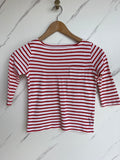 Boden Red & White Striped Top Age 7-8 Years