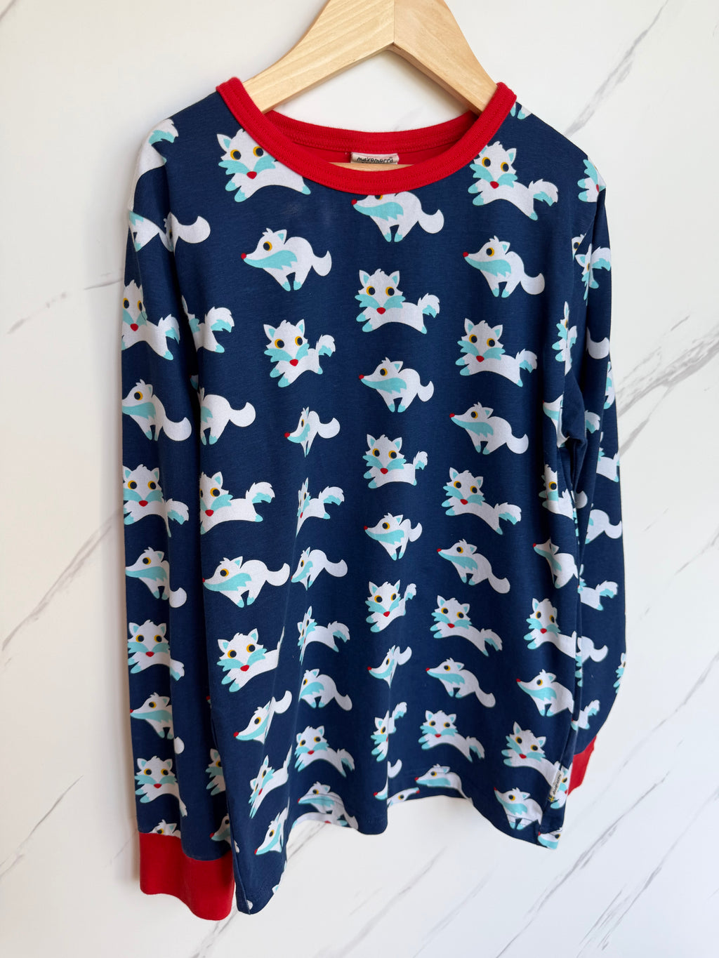 Maxomorra Navy Long-Sleeved Top Age 10-12 Years