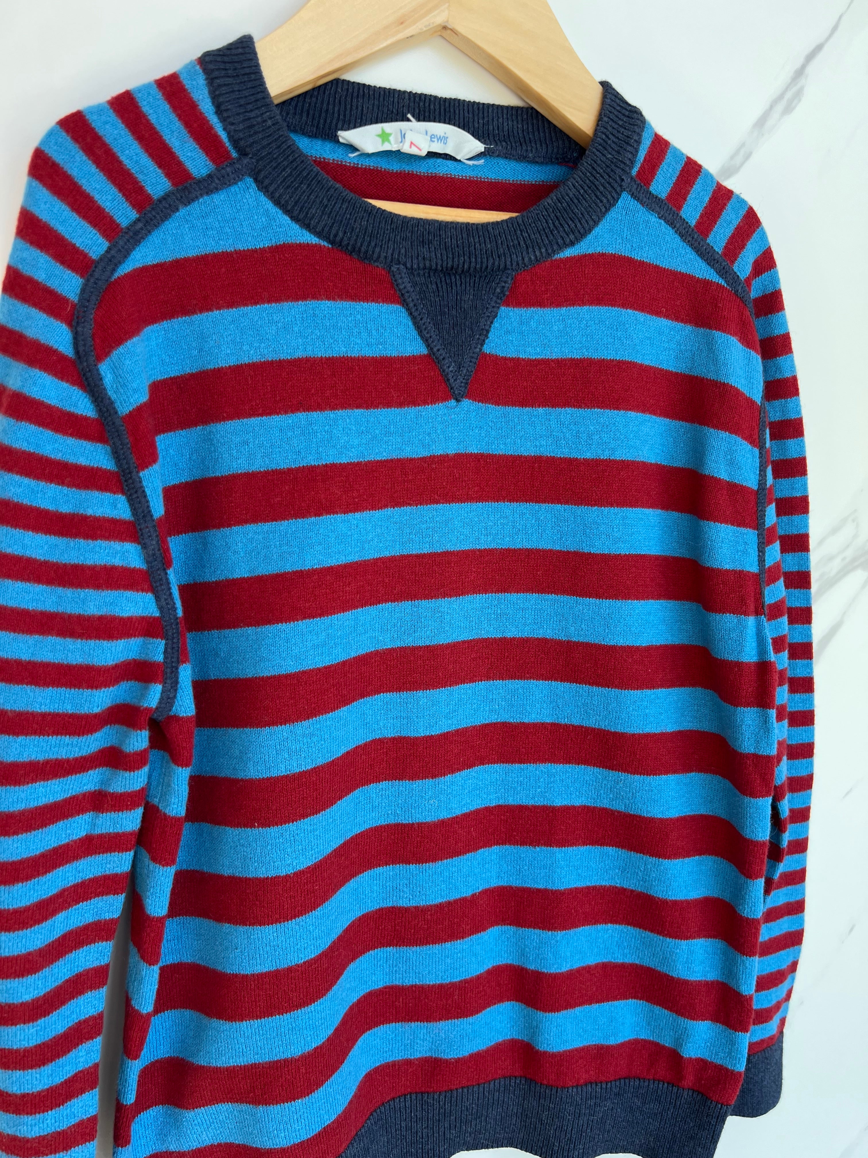 John Lewis Lightweight Striped Jumper Age 6-7 Years