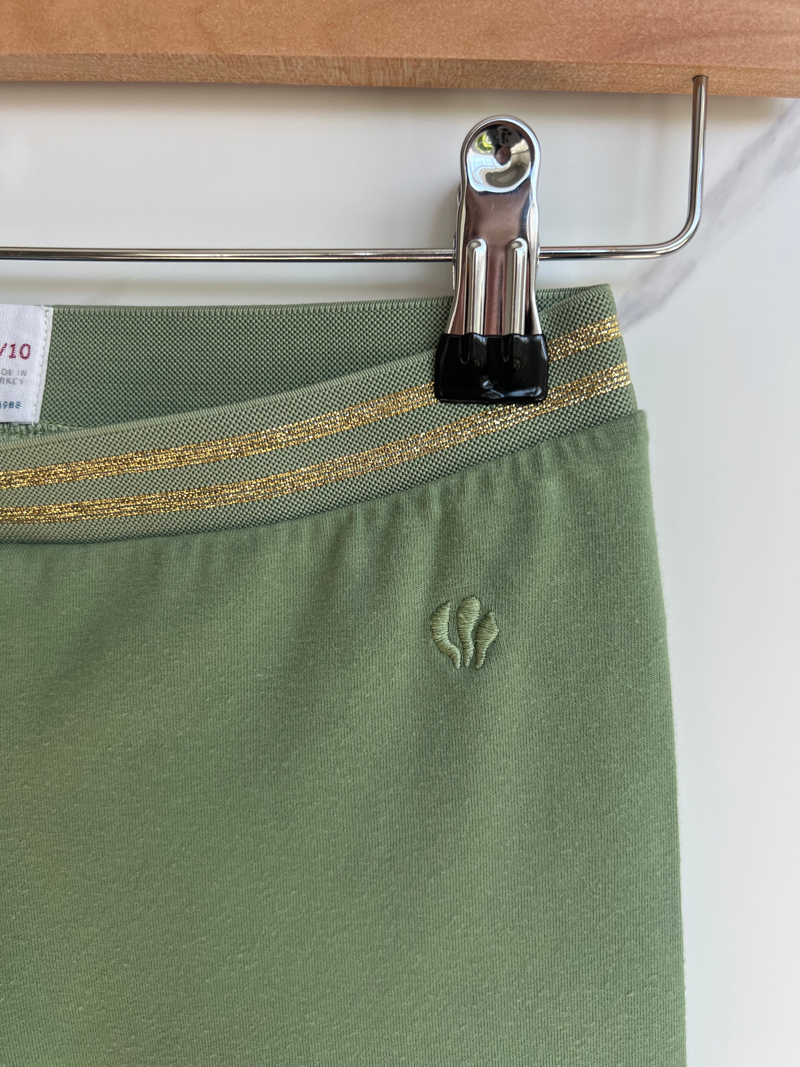 Fatface Olive Green Leggings Age 9-10 Years